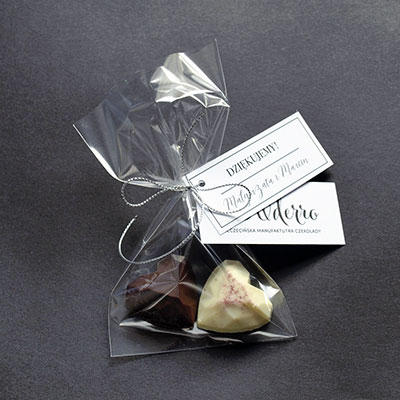 czekoladki dla gości weselnych