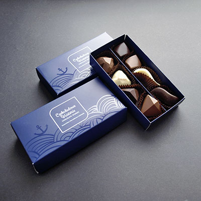 pudełko szczecińskich czekoladek - bombonierka